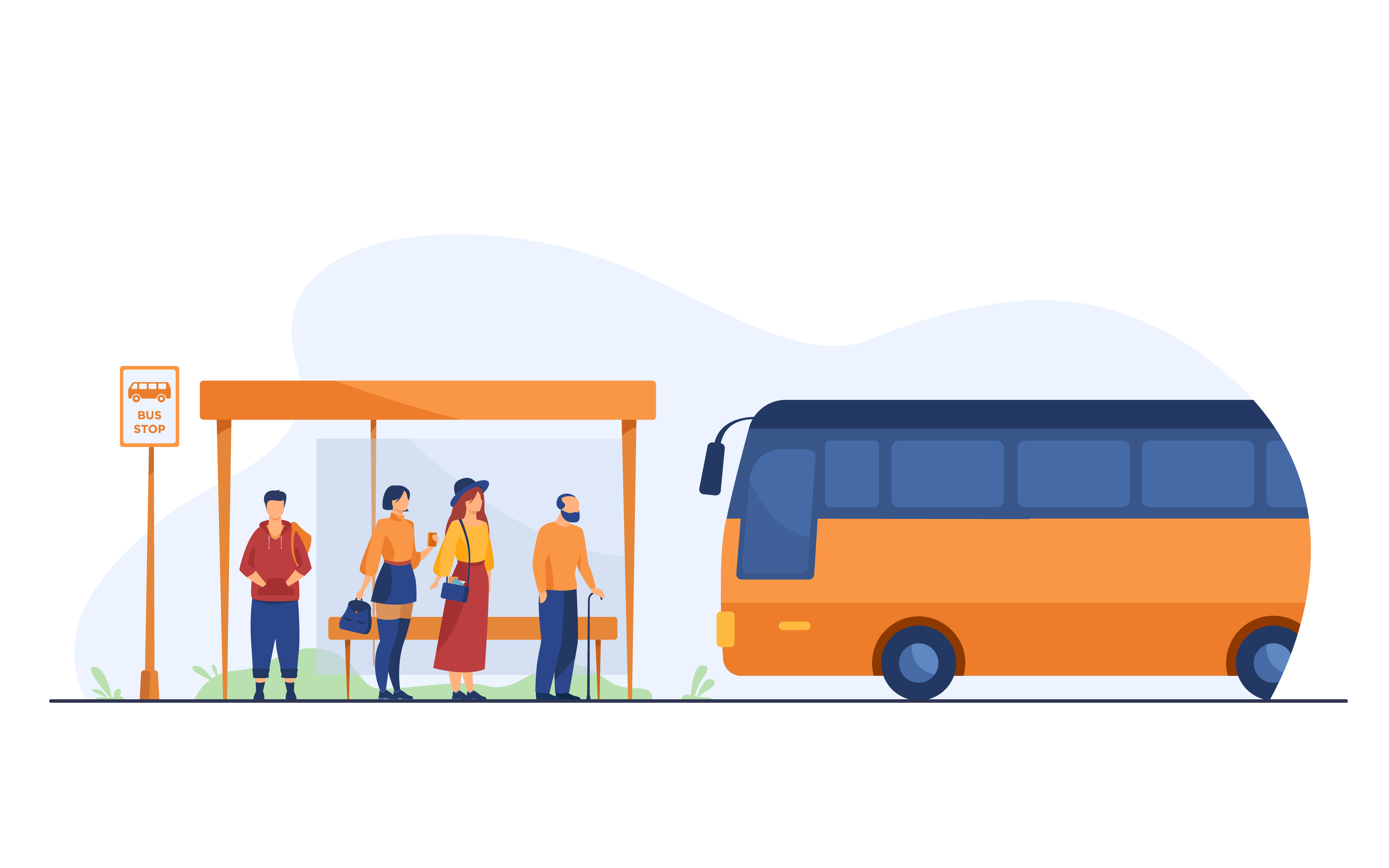 bus stop image